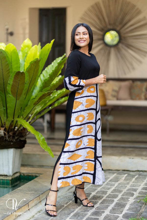 Abstract batik maxi dress - Image 4