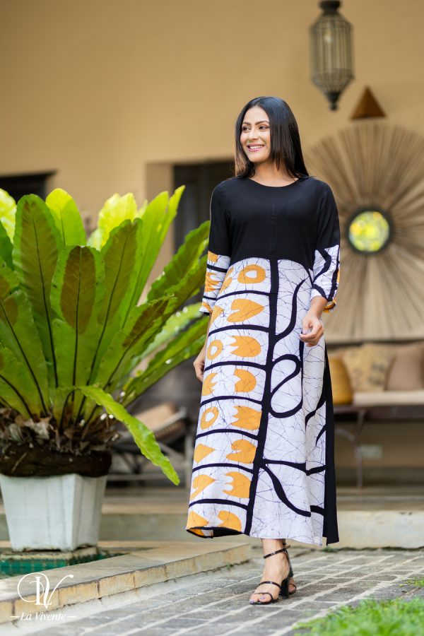 Abstract batik maxi dress - Image 6