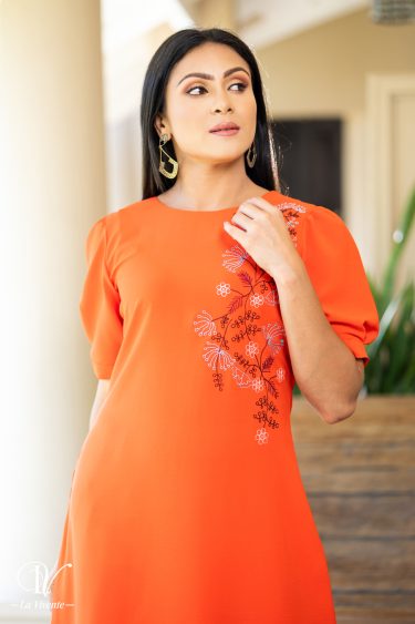 Embroidery Short Dress