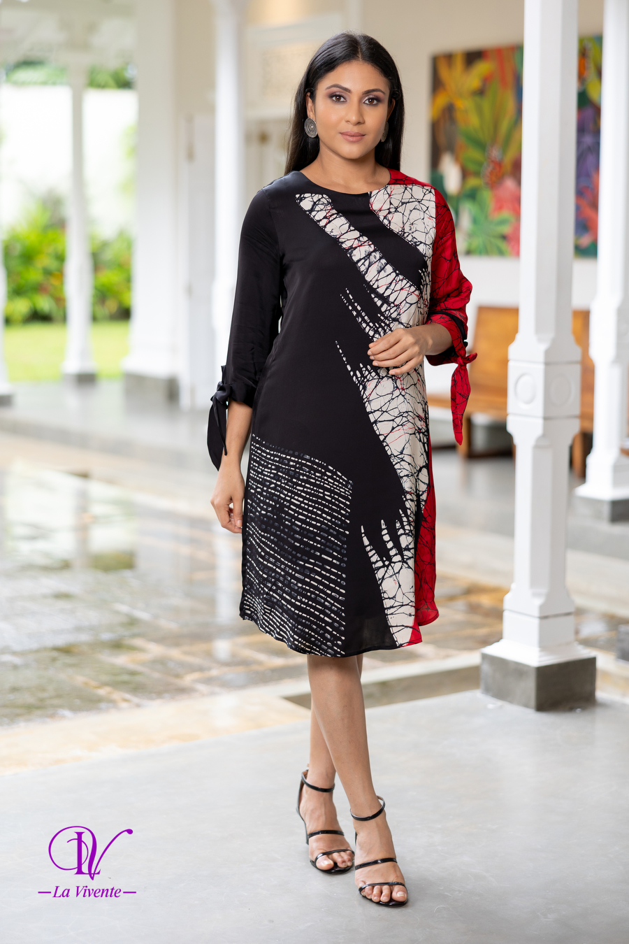 Silk batik outlet dress