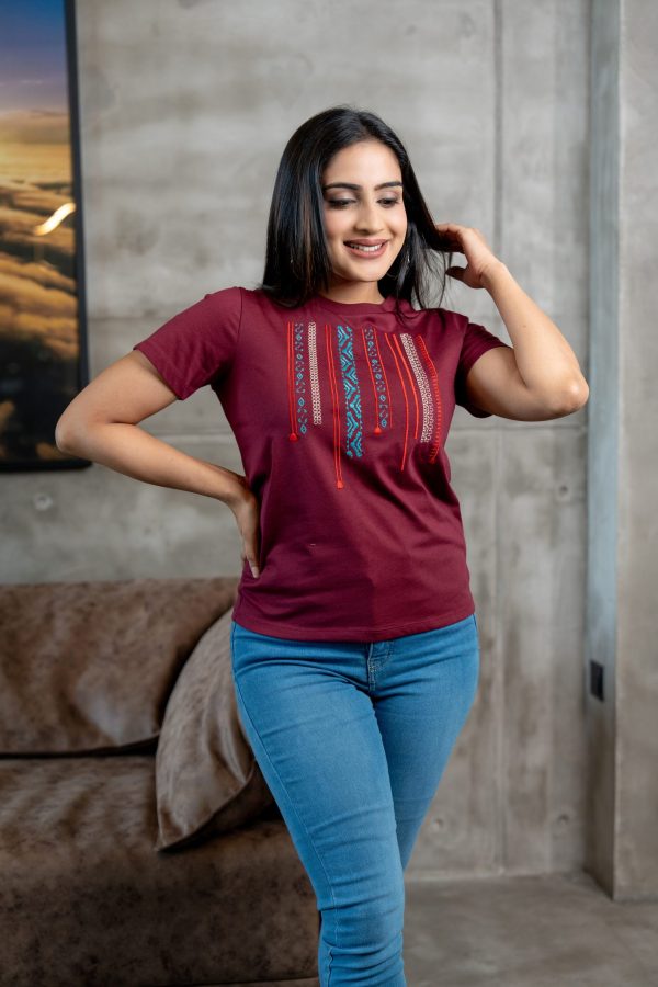 Embroidered Regular Fit T-Shirt - Image 3