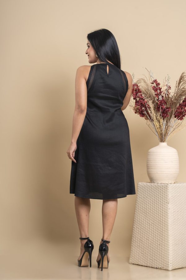 Lace Detailed Cutaway Short Dress - Image 5