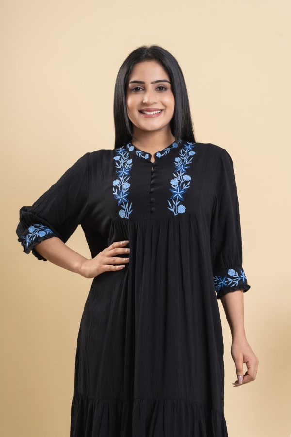 York & cuff embroidered maxi dress - Image 3