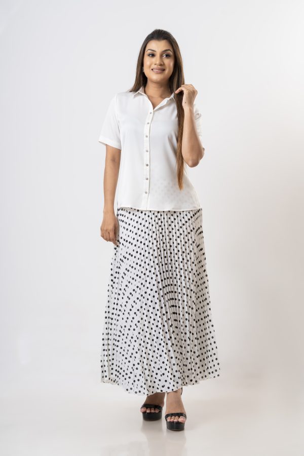 Polka Dot Sunray Maxi Skirt - Image 5