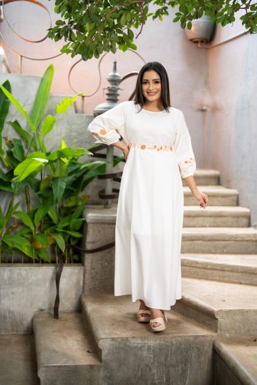 Floral Embroidered Maxi Dress