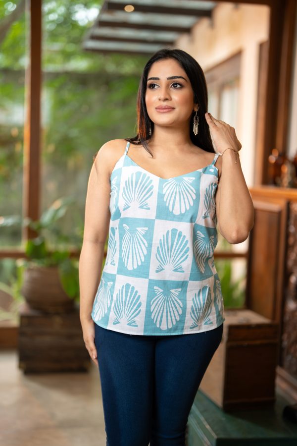 Geometric Patterned Cami Top
