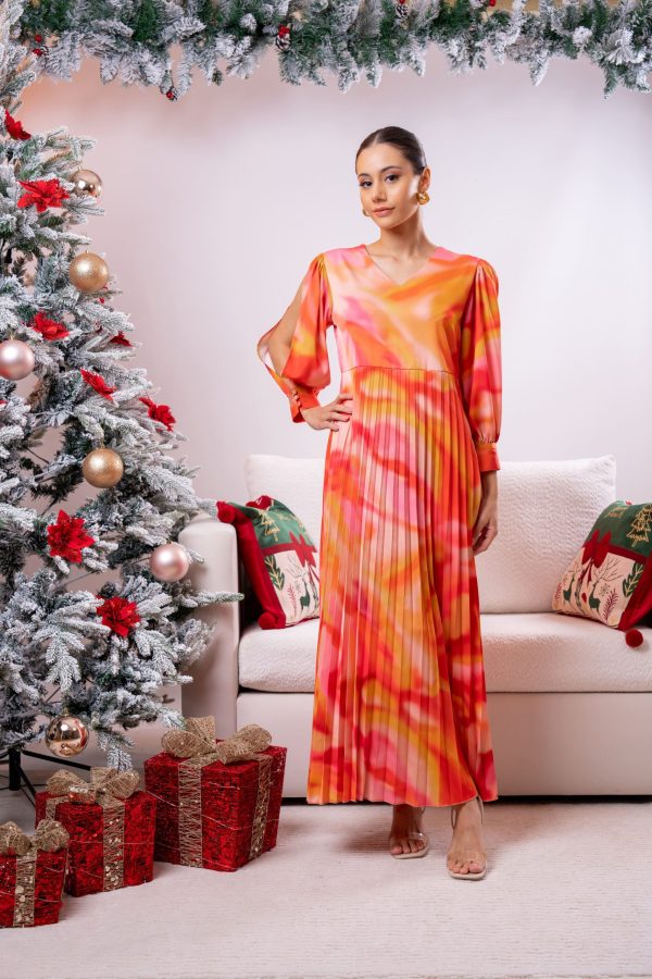 Ombre Sunray Evening Wear Maxi Dress - Image 2