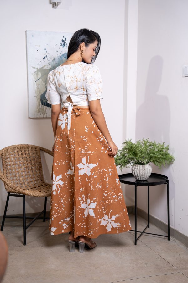 Batik Top and Wrap-Around Skirt Set - Image 5