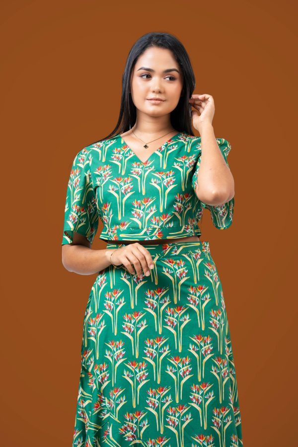 Printed Top and Skirt Set - Image 5