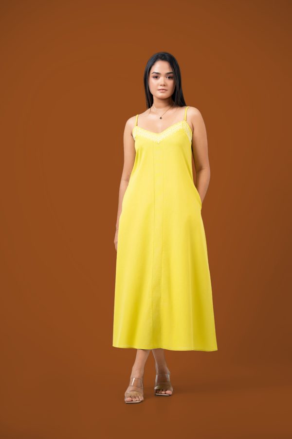 Strappy Embroidered Maxi Dress - Image 9