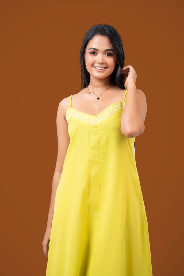 Strappy Embroidered Maxi Dress - Image 2