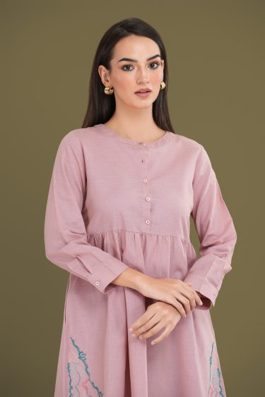 Embroidery Detailed Short Dress