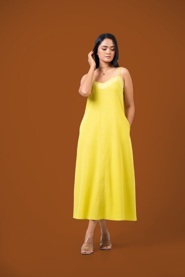 Strappy Embroidered Maxi Dress - Image 7