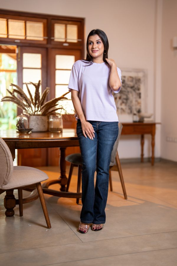 High-Neck Relaxed Fit T-Shirt - Image 4