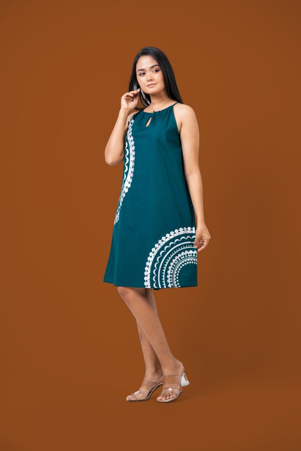 Printed Halter Neck Short Dress - Image 5