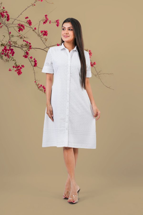 Cutlawn Button-Down Short Shirt Dress - Image 2
