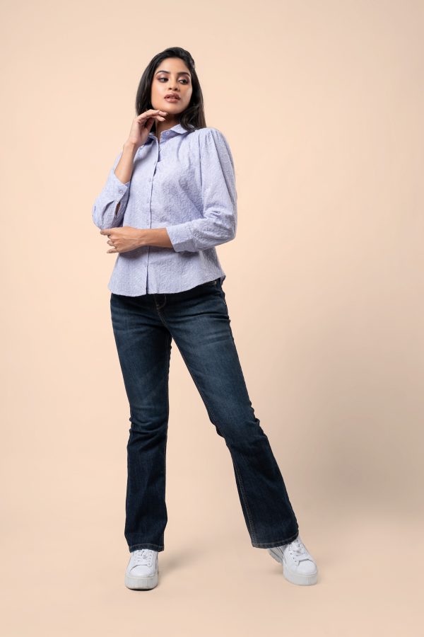 Button-Down Shirt Blouse - Image 4