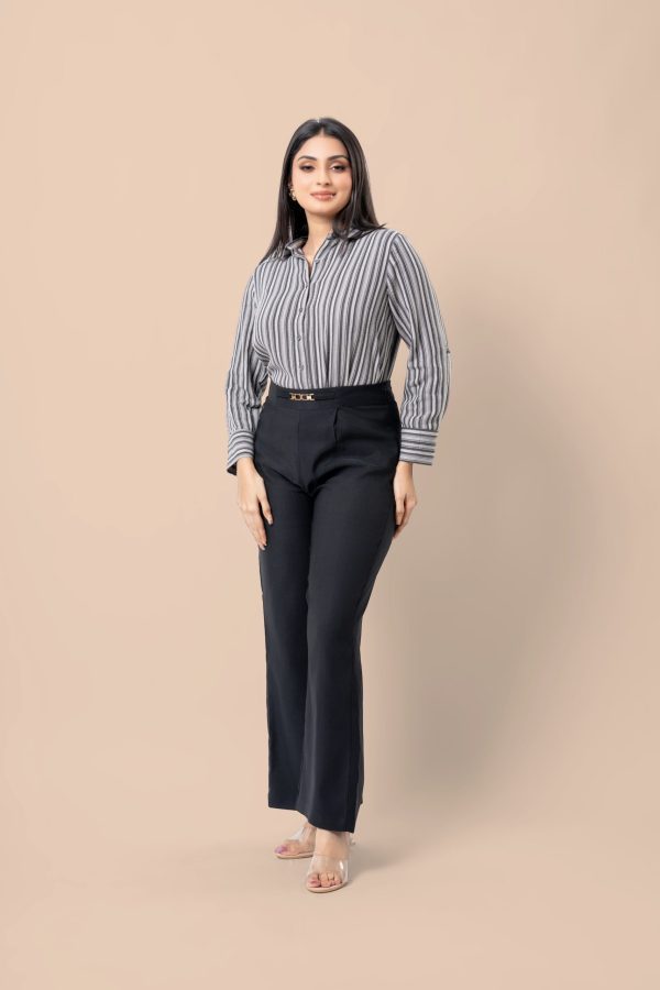 Chain Detail Straight Leg Pants - Image 3