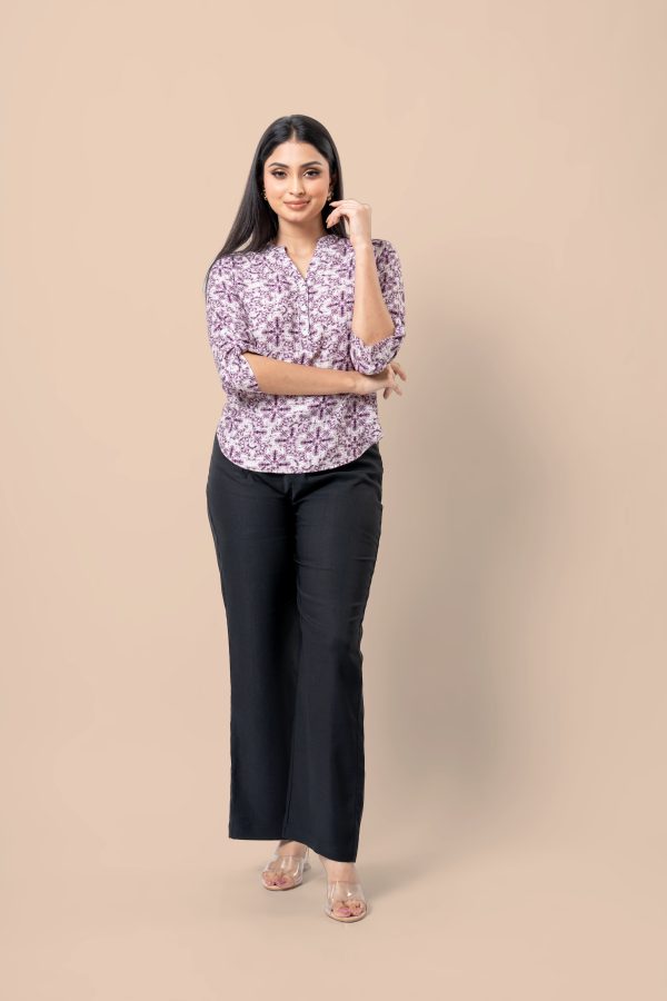 Sleeve Tab Detail Shirt Blouse - Image 4
