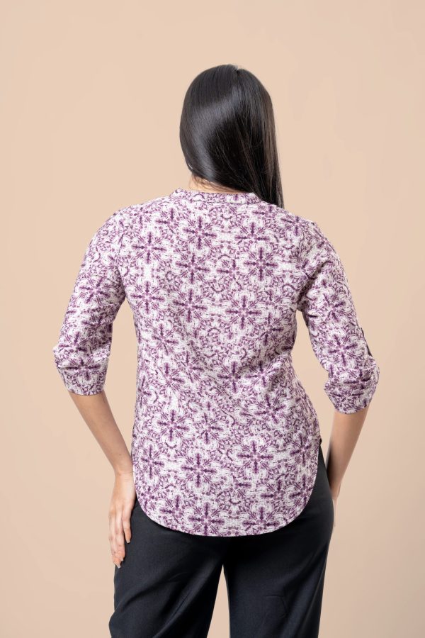 Sleeve Tab Detail Shirt Blouse - Image 6