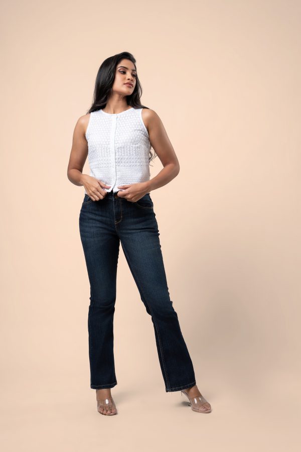 Button-Down Sleeveless Short Top - Image 4