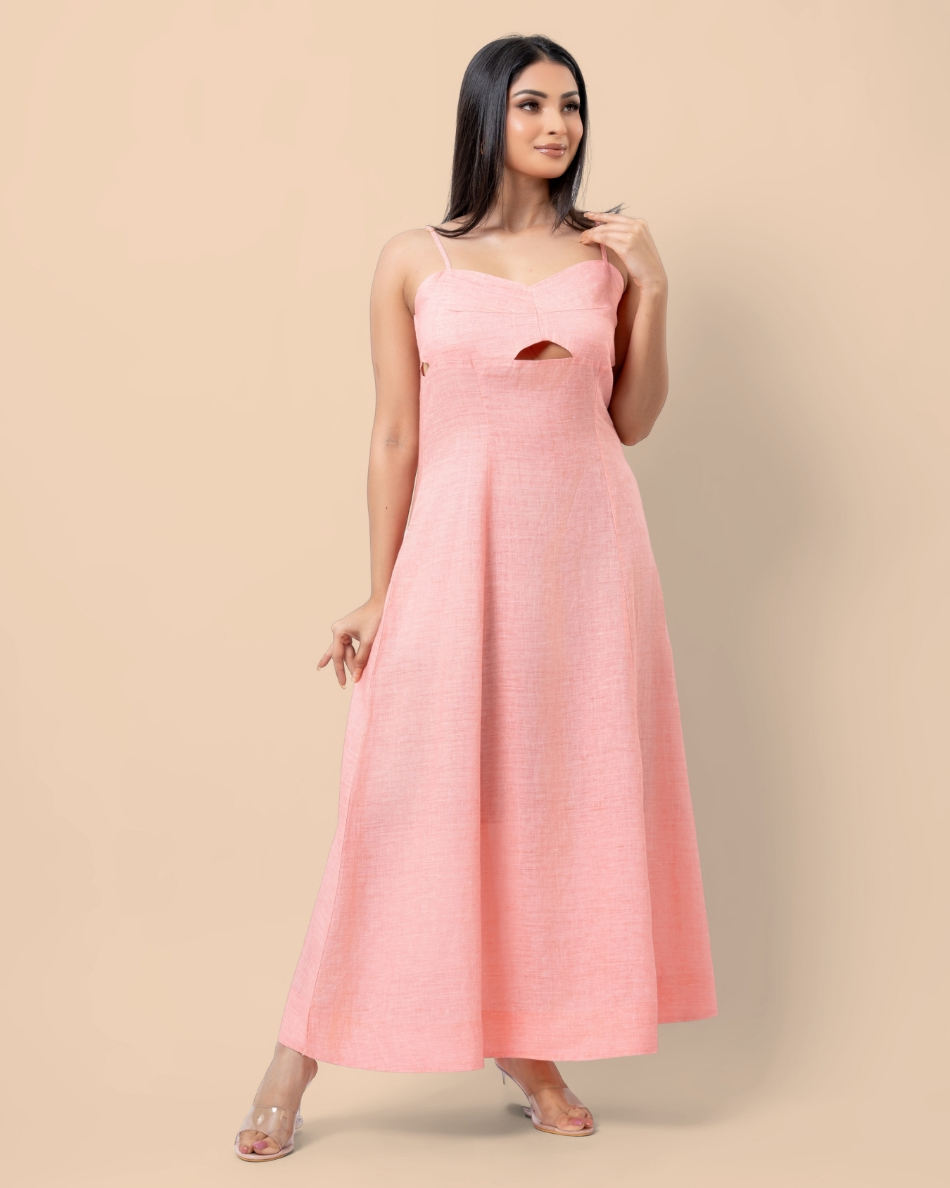 Front Cutout detail Strappy Maxi Dress - Image 4