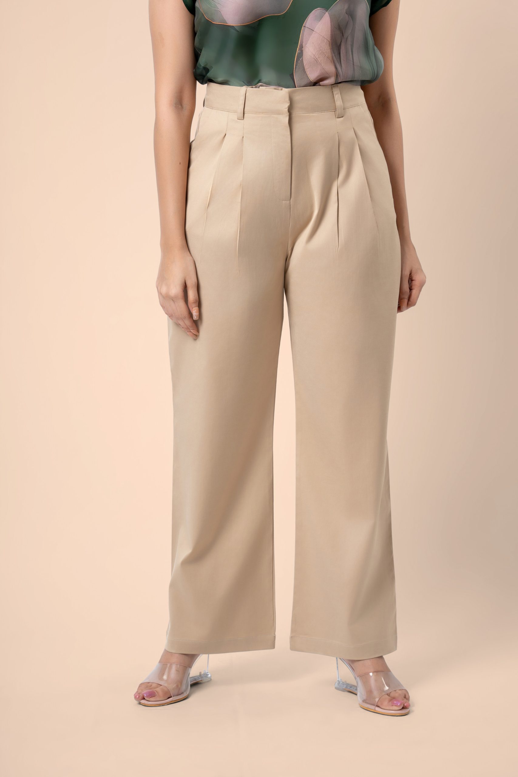 Pleat Detail Straight Leg Pants - Image 6