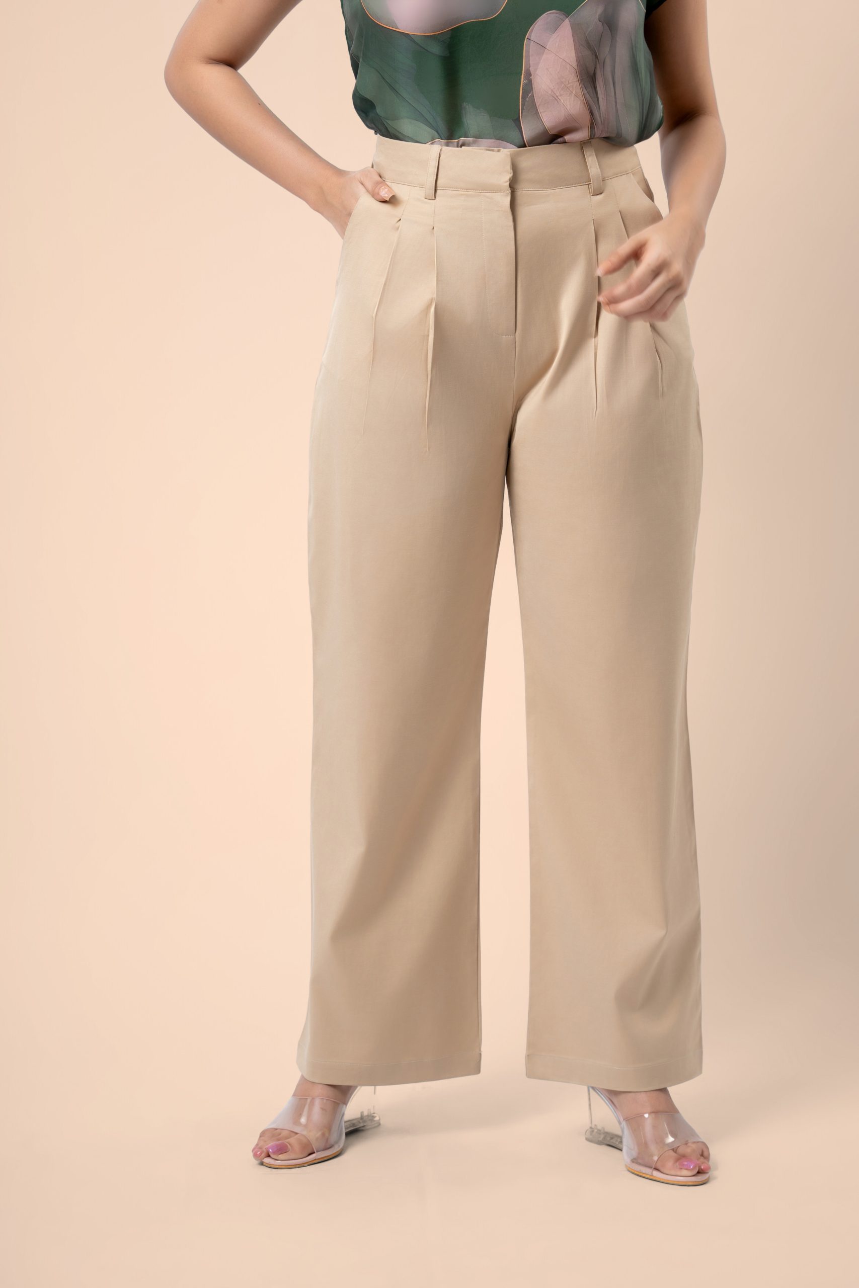 Pleat Detail Straight Leg Pants - Image 7