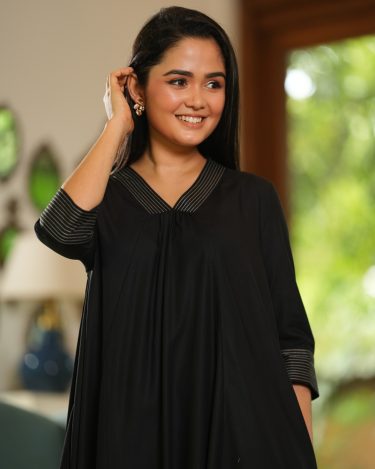 Stitchline Detailed Midi Tent Dress