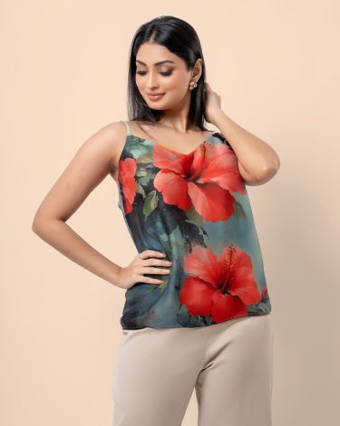 Floral Patterned Cami Top