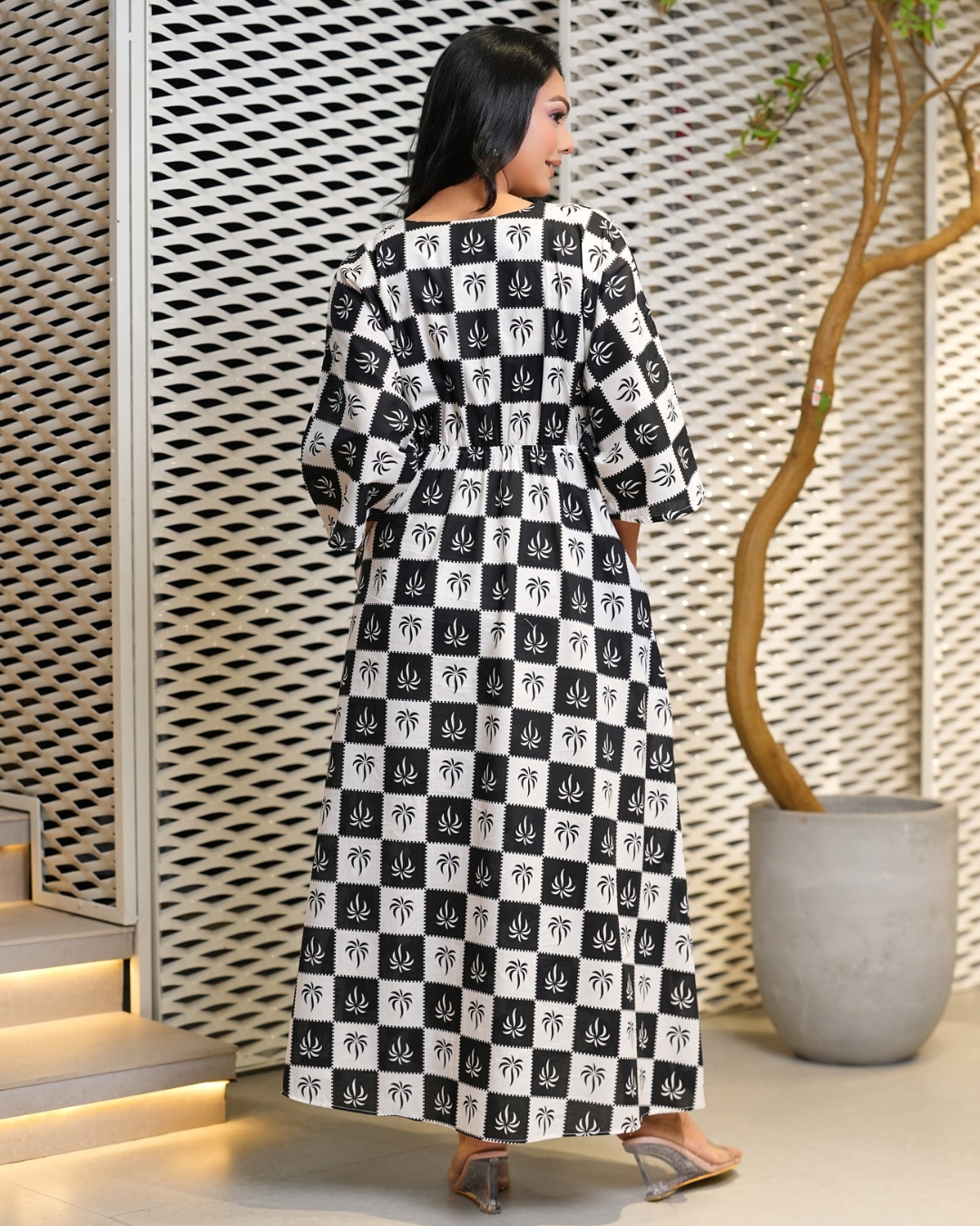 Front Overlap Maggie Sleeved Maxi Dress - Image 6