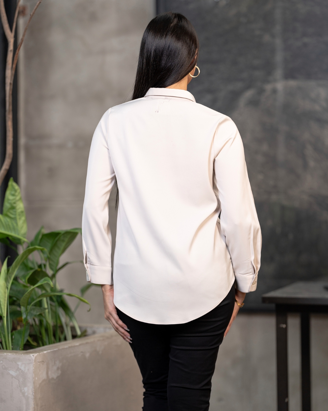 Floral Embroidery Detail Shirt Blouse - Image 5